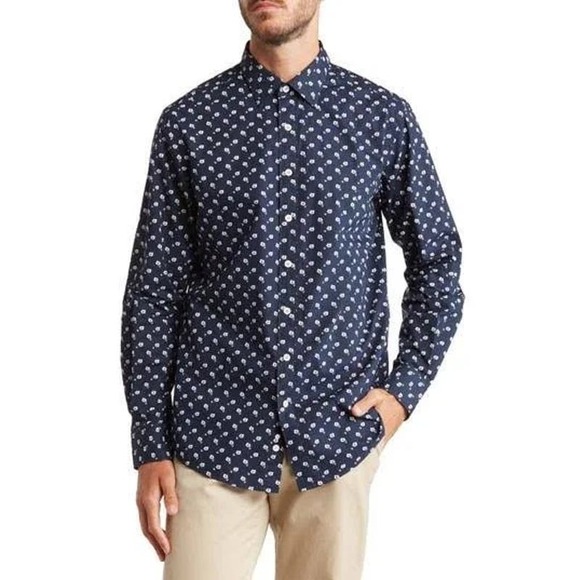 Rodd & Gunn Other - RODD & GUNN $85 Men's Sport Fit Navy Clendon Park Dress Shirt Size S
